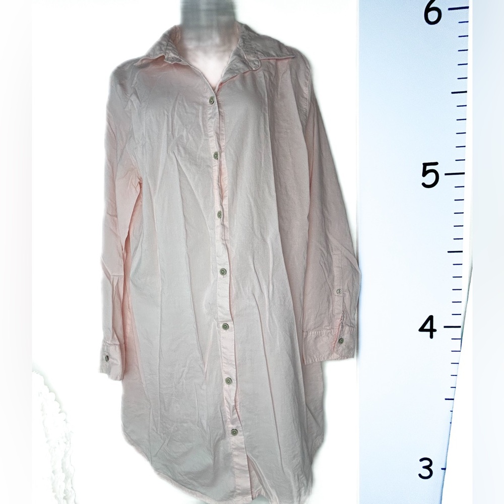 Victoria's Secret Light Pink Button-down Pajama Nightgown‎ Large